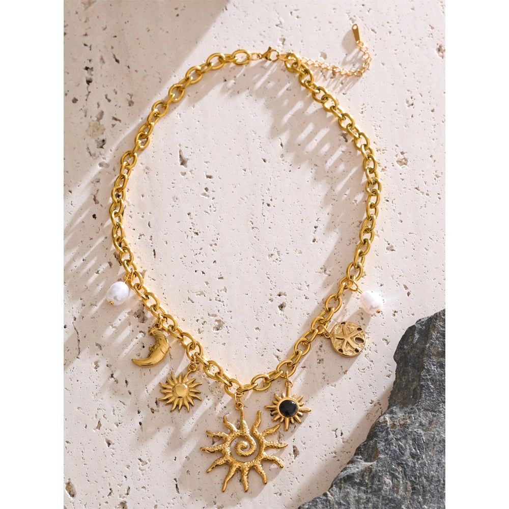 Starfish Moon Sun Shaped Stainless Steel