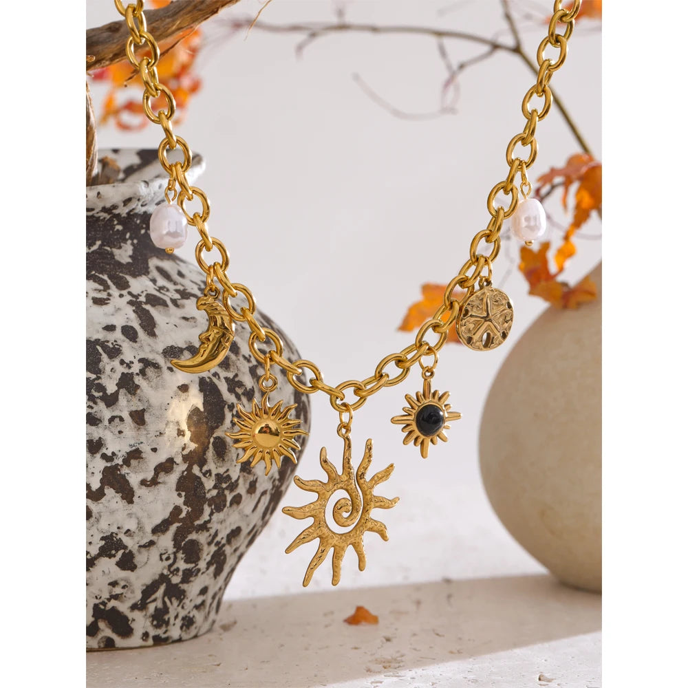 Starfish Moon Sun Shaped Stainless Steel